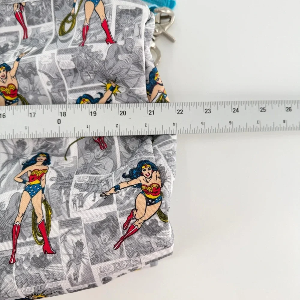 POTTERY BARN KIDS Wonder Woman DC Comics Duffle Bag Grey Superhero Travel Bag